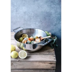 Faitout inox avec couvercle Castel'Pro 24 cm 4,6 L Cristel