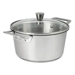 Faitout inox avec couvercle 1826 24 cm 4,3 L Cristel