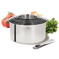 Faitout inox Casteline sans manche 24 cm Cristel