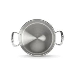 Faitout inox Milady avec couvercle en verre 24 cm 5,4 L De Buyer