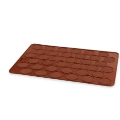 Flexi' Plaque silicone 36 coques macarons Mathon