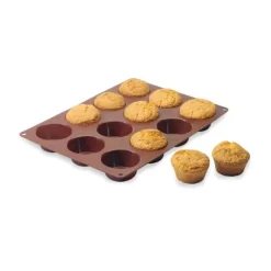 Flexi' plaque silicone 12 muffins Mathon