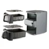 Friteuse à air chaud à doubles compartiments vertical 10 L 2500 W DO549FR Domo