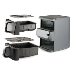 Friteuse à air chaud à doubles compartiments vertical 10 L 2500 W DO549FR Domo