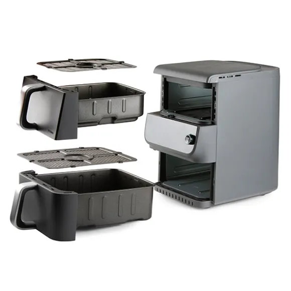 Friteuse à air chaud à doubles compartiments vertical 10 L 2500 W DO549FR Domo