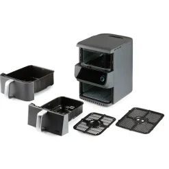 Friteuse à air chaud à doubles compartiments vertical 10 L 2500 W DO549FR Domo
