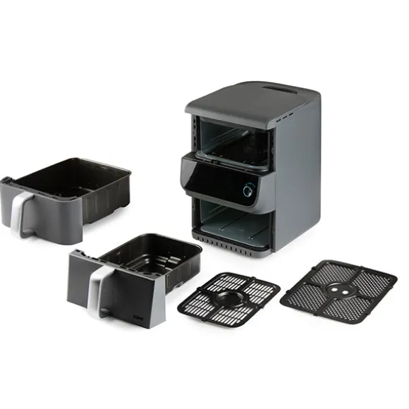 Friteuse à air chaud à doubles compartiments vertical 10 L 2500 W DO549FR Domo
