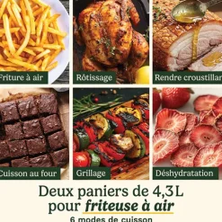 Friteuse à air Trizone 13,6 L 2400 W Cuisinart