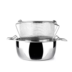 Friteuse avec panier et couvercle 20 cm Ibili