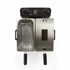 Friteuse double 2 x 3 L inox DOC217 Livoo