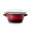 Friteuse traditionnelle acier émaillé 24 cm rouge Ibili
