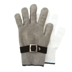 Gants à huitre 2 pièces en acier inoxydable grande taille L Point Virgule