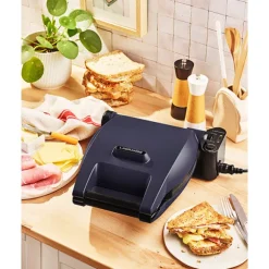 Gaufrier électrique 3 plaques Premium Gaufres® bleu abysse 1200 W Lagrange