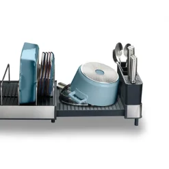 Égouttoir à vaisselle extensible en acier inoxydable Joseph Joseph