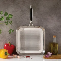 Grill carré tout inox Excell'Inox 26 cm Mathon