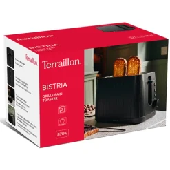 Grille-pain Bistria 2 fentes noir 870 W Terraillon