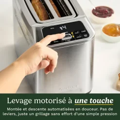 Grille-pain 2 fentes automatique en inox Smart Elite Collection 1000 W CPT525E Cuisinart