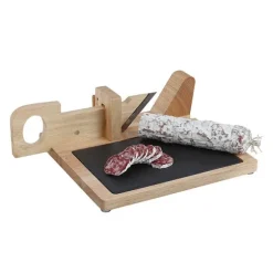 Guillotine à saucisson avec plateau ardoise Livoo
