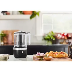 Hachoir électrique sans fil 2 vitesses 1,18 L noir réglisse 5KFCB519EBM Kitchenaid