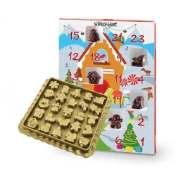 Kit calendrier de l’avent avec moule en silicone Silikomart