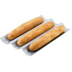 Kit faire son pain : plaque à baguettes + coupe pâte+ incisette