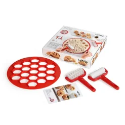 Kit 19 petits fours avec découpoirs et roulettes Lékué