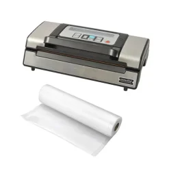 Lot appareil à emballer sous vide semi-pro soudure et rouleau 10 mètres de sachets à découper