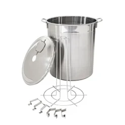 Lot bouilleur en inox 12 bocaux 37 L Guillouard et thermomètre digital à déclenchement automatique avec tige inox 25 cm Nogent