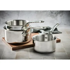 Lot 3 casseroles inox Affinity 16, 18 et 20 cm De Buyer