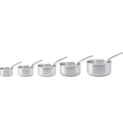 Lot 3 casseroles inox Alchimy 16, 18 et 20 cm De Buyer