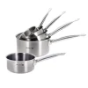 Lot 5 casseroles inox Prim'Appety 12, 14, 16, 18 et 20 cm De Buyer