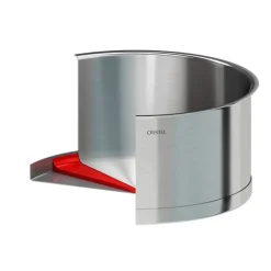 Lot 4 casseroles inox Strate 14, 16, 18 et 20 cm et manche amovible Cristel
