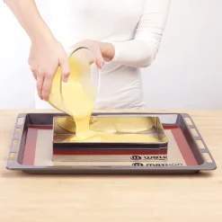 Lot cercle et rectangle à gâteau extensibles Mathon