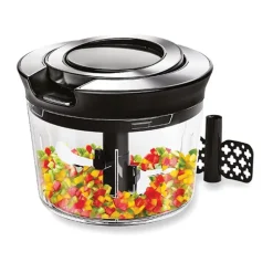 Lot coupe-légumes inox et hachoir manuel multifonction Mathon