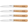 Lot 4 couteaux office N°112 lames lisses inox 10 cm couleur naturel Opinel