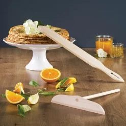 Lot crêpière revêtement anti adhérent 28 cm et kit crêpes Mathon