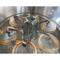 Lot cuiseur 40 L 12 bocaux et thermomètre à cadran Le Pratique