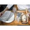 Lot de 2 coffrets 4 couteaux de table Anthracite Opinel