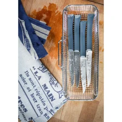 Lot de 2 coffrets 4 couteaux de table Anthracite Opinel