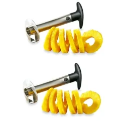 Lot de 2 Coupe ananas en inox Mathon