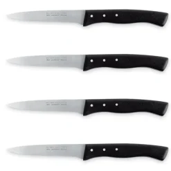 Lot de 4 couteaux grillade lame 11 cm Affidentée avec protection Nogent