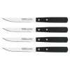 Lot de 4 couteaux à steak 11 cm noir Nogent