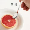 Lot de 4 cuillères à pamplemousse inox Mathon