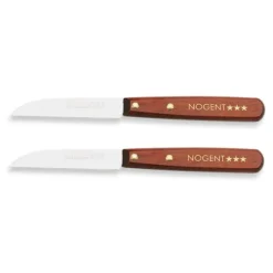 Lot de deux couteaux d'office lisse 8 cm Nogent