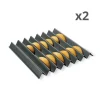 Lot de deux plaques dents de loups 30 cm Mathon
