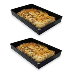 Lot de deux plats de cuisson anti-adhérent 28 cm NoStik