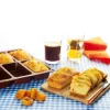 Lot de 1 Flexi'Moule Cake et 1 Flexi'plaque 6 petits cakes en silicone Mathon
