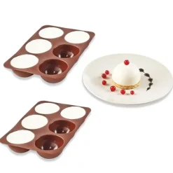 Lot de 2 Flexi'plaques 6 demi-sphère Mathon