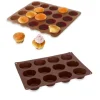 Lot de 2 Flexi'plaques en silicone 12 muffins et 20 mini-muffins Mathon