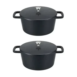 Lot de 2 mini cocottes rondes 10 cm Baumalu